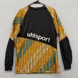 UHLSPORT Vintage Goalkeeper 90s Jersey Multi-color Football Shirt SOCCER Sz XL